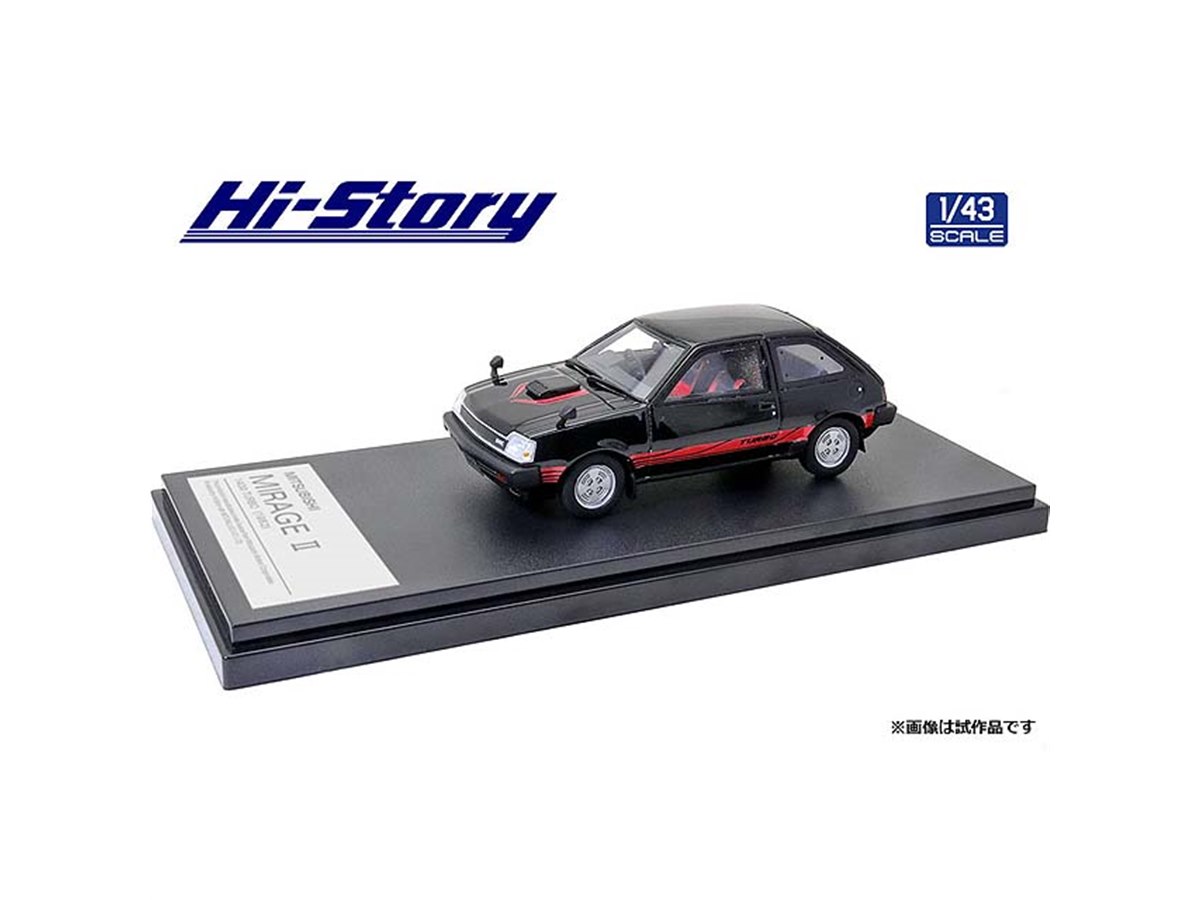 福袋セール Hi-Story、1982年の三菱「A152A/ミラージュII 1.4Lターボ」1/43 ポスター