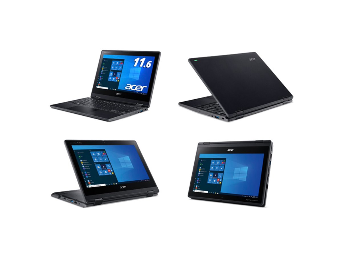 エイサー、360度回転する11.6型タッチ液晶搭載のノートPC「TMB311R-31 