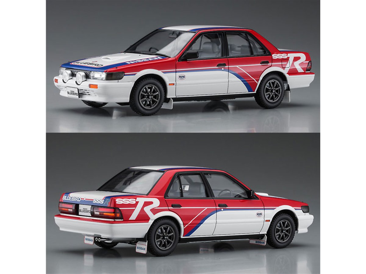 値下げ★BLUEBIRD SSS-R U12 改ラリーサポートワゴン仕様プラモ ニッサン ブルーバード 4ドアセダン SSS-R(U12型) `1988年