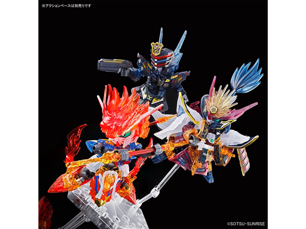 SDW HEROES 16点セット SDガンダムワールド ヒーローズ」プラモ3体の限定クリアカラー