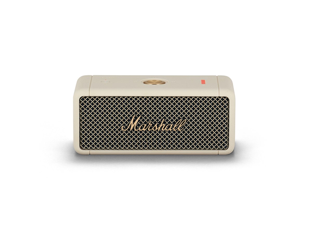 Marshall EMBERTON ポータブルスピーカー ホワイト Marshall、重量700gのポータブルスピーカー「Emberton」に新色「Cream