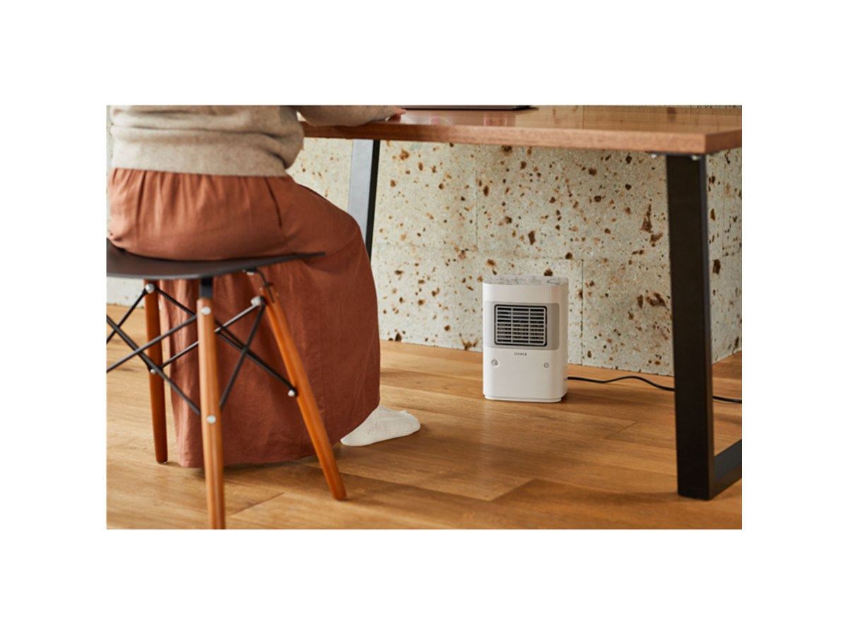 シロカ、温度調節＆人感センサー付きの足元ヒーター「まめポカ」9/18