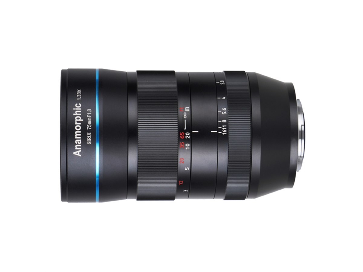 SIRUI、APS-C用アナモルフィックレンズ「75mm F1.8 1.33X」を