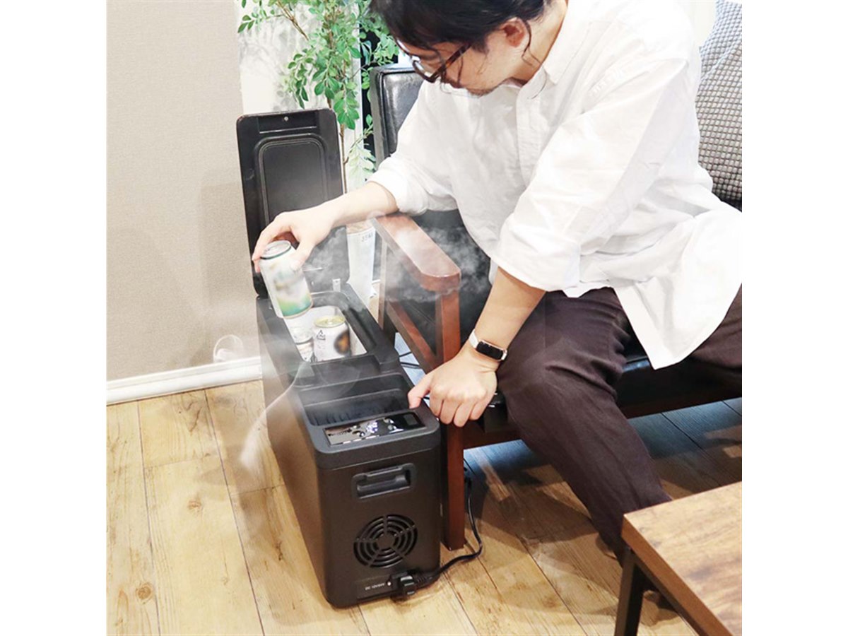 冷蔵庫・冷凍庫 chieko 20度まで冷やして氷も作れる、Qi無線充電機能付きの冷凍冷蔵庫が