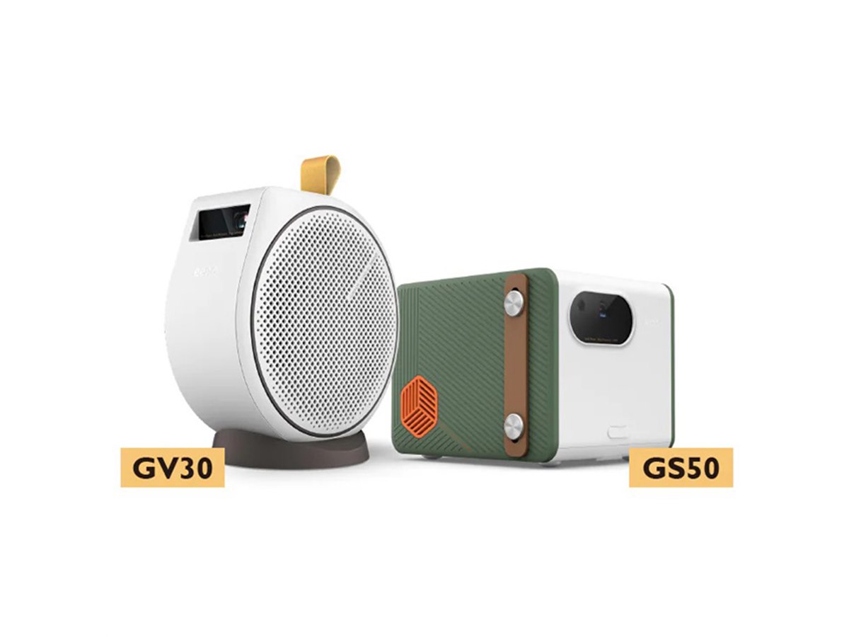 BenQ GV30 HD モバイルLEDプロジェクター BenQ、2.1chスピーカーを搭載