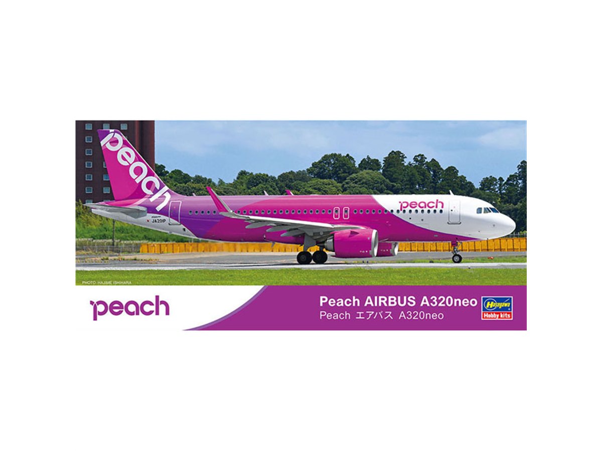 peach AIRBUS A320neo 1/200モデル ハセガワ、1/200スケール模型「Peach エアバス A320neo」を本日10/16