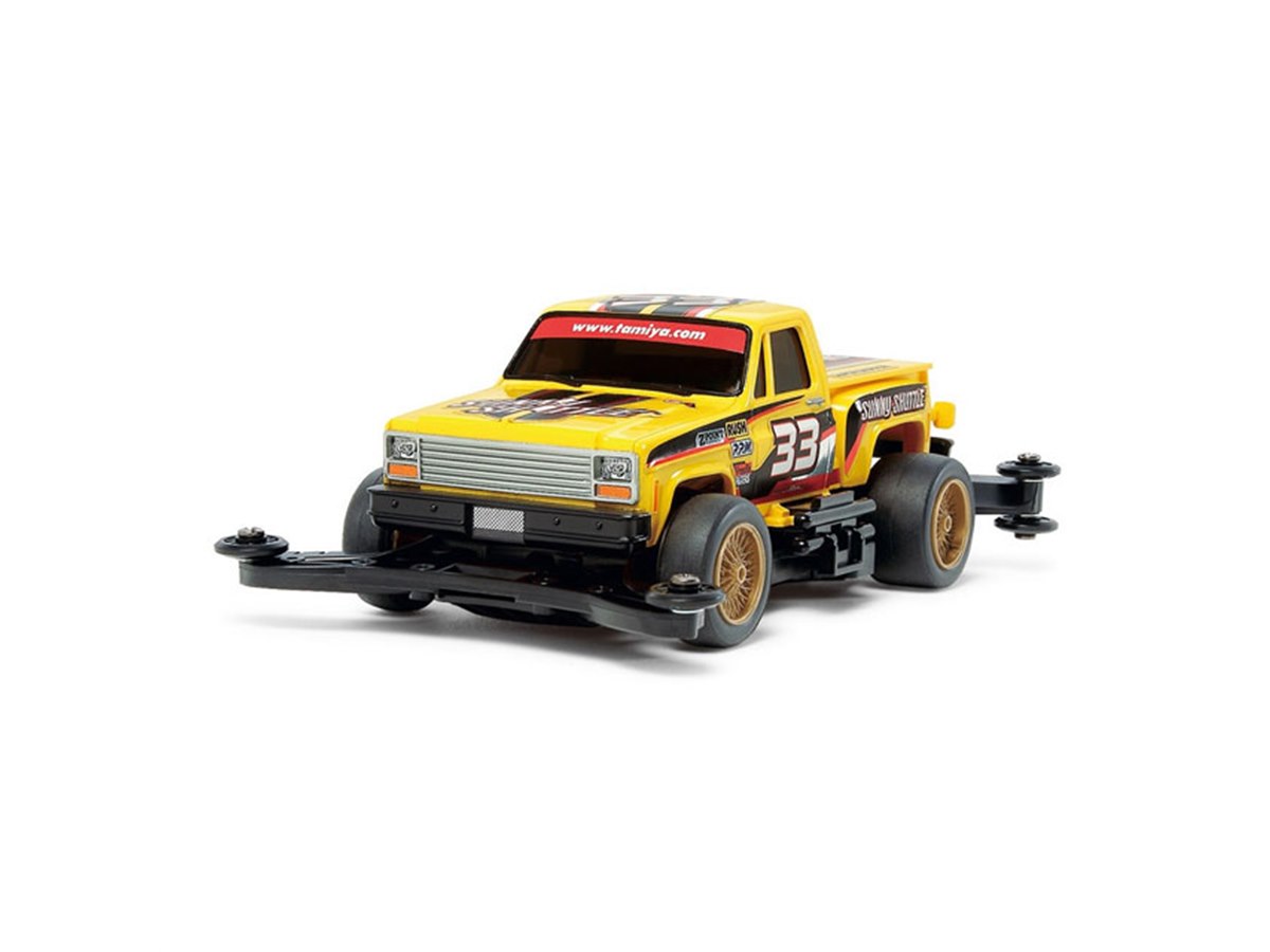 タミヤ、トラッキンミニ四駆「1/32 サニーシャトル プレミアム」を本日