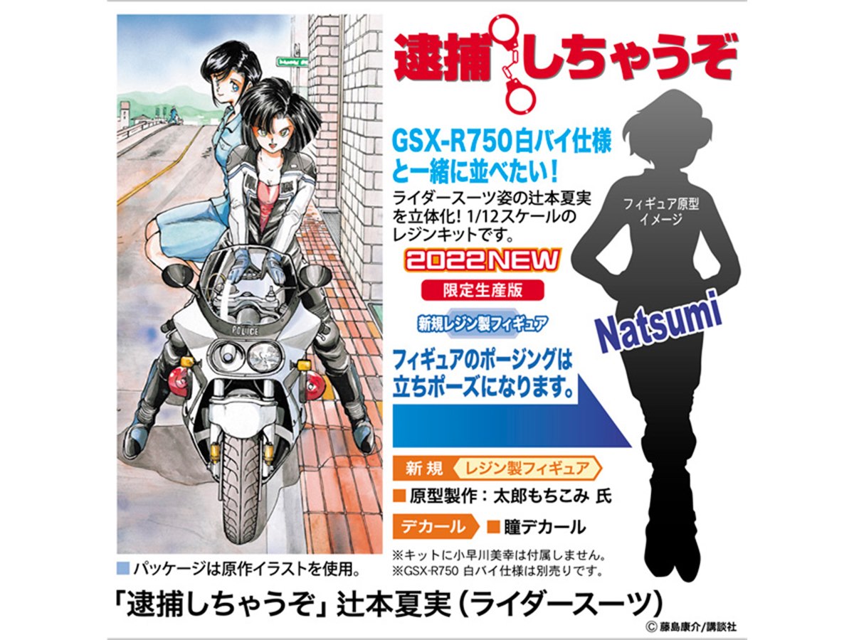 「逮捕しちゃうぞ」ライダースーツ姿の辻本夏実が1/12スケールで立体化 - 価格.com