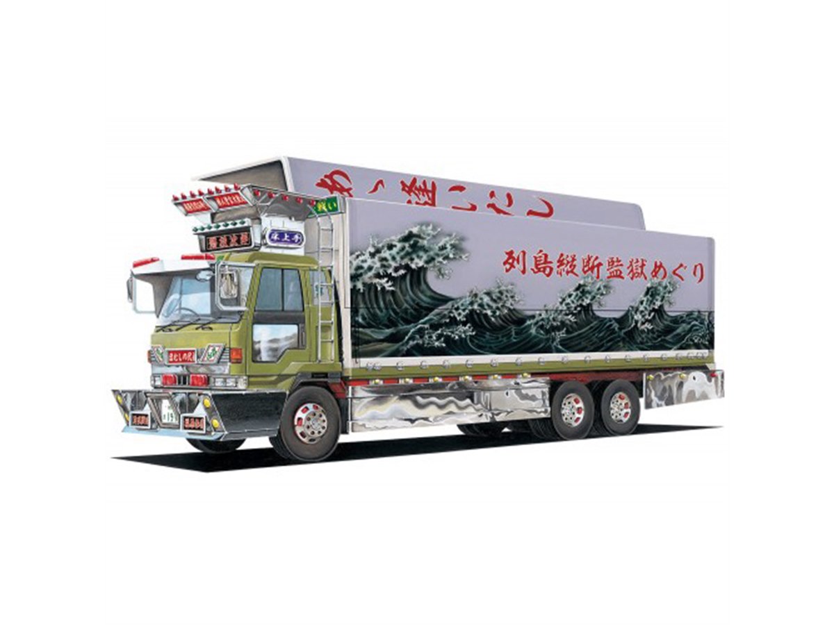 AOSHIMA、大型平ウイング車「懲役次郎」をミニデコNEXTシリーズで