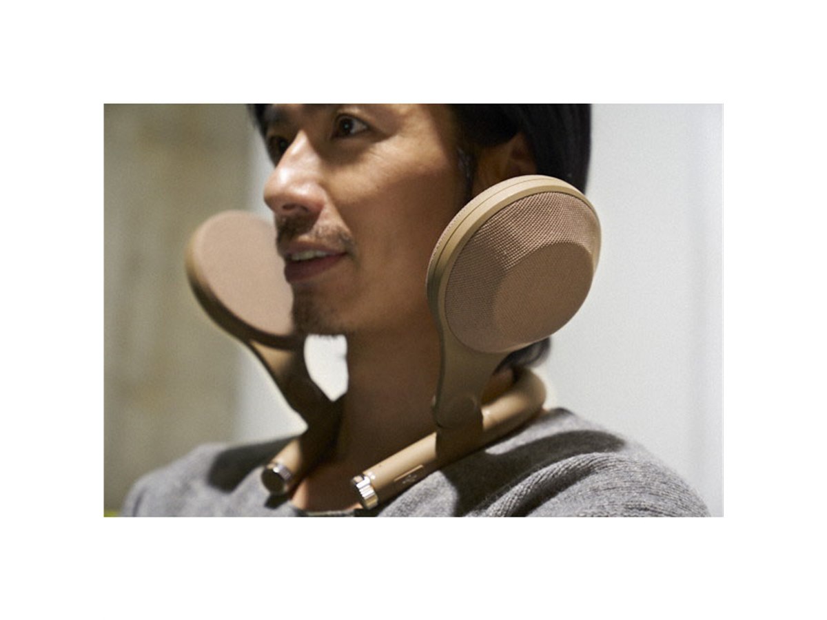 アイワ、“耳や頭部を圧迫しない”ショルダースピーカー「ButterflyAudio