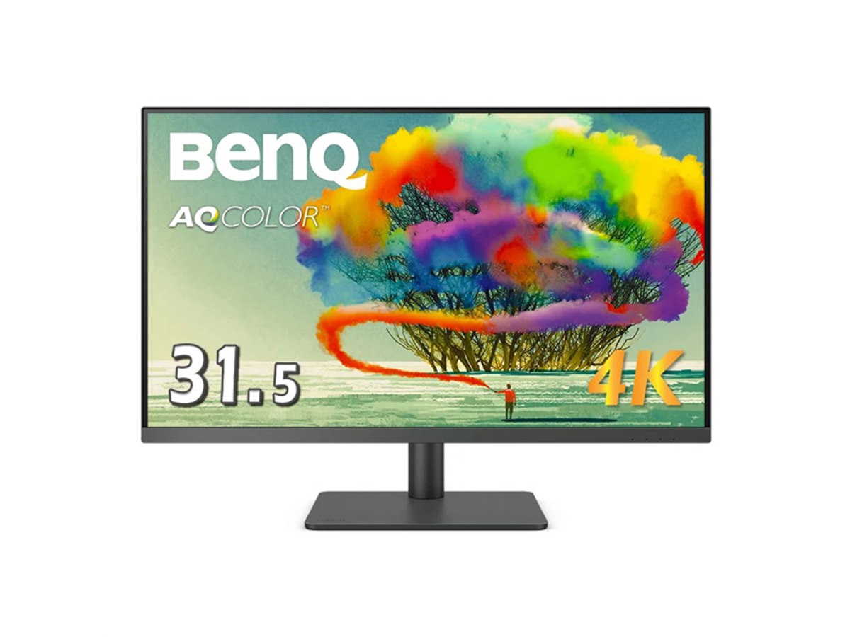 BenQ PD3205U デザイナー向け・4Kモニター 31.5型 BenQ、4K UHD解像度のデザイナー向け31.5型液晶ディスプレイを