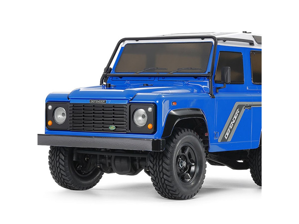 タミヤ、塗装済みライトブルーボディの「ディフェンダー90」1/10電動RC