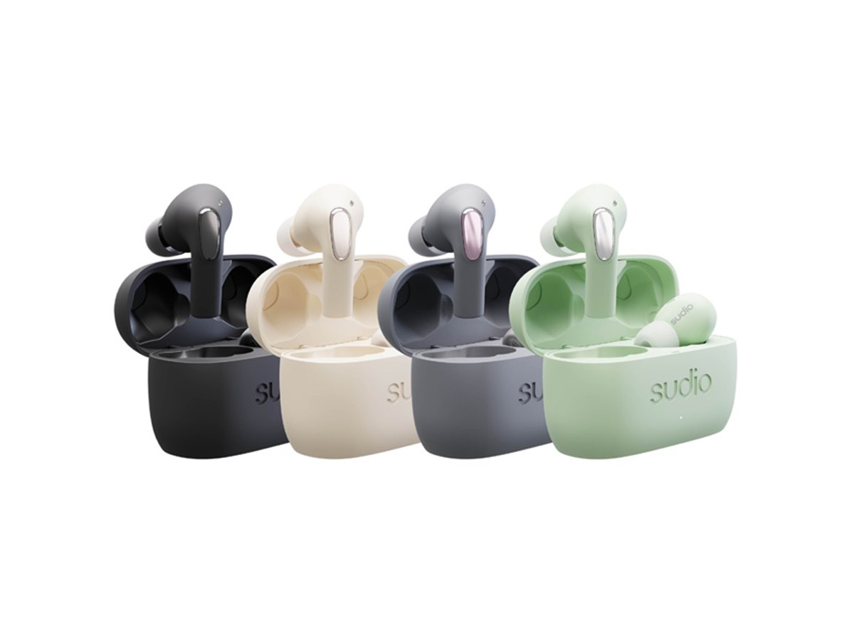 Sudio、「空間オーディオモード」搭載の完全ワイヤレスANCイヤホン