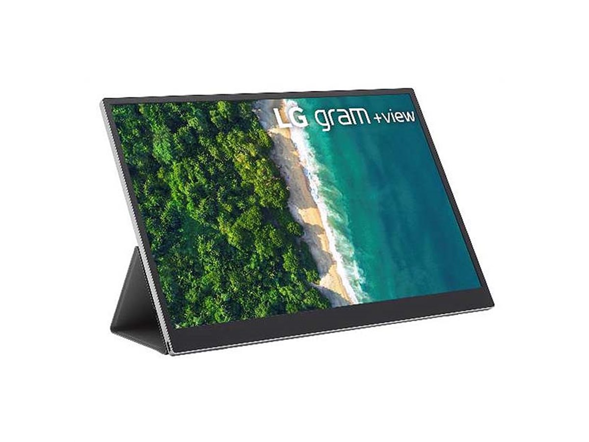 LG gram +view 6インチ軽量2560×1600モバイルモニター LG、「LG gram」シリーズの16型ポータブル液晶ディスプレイ