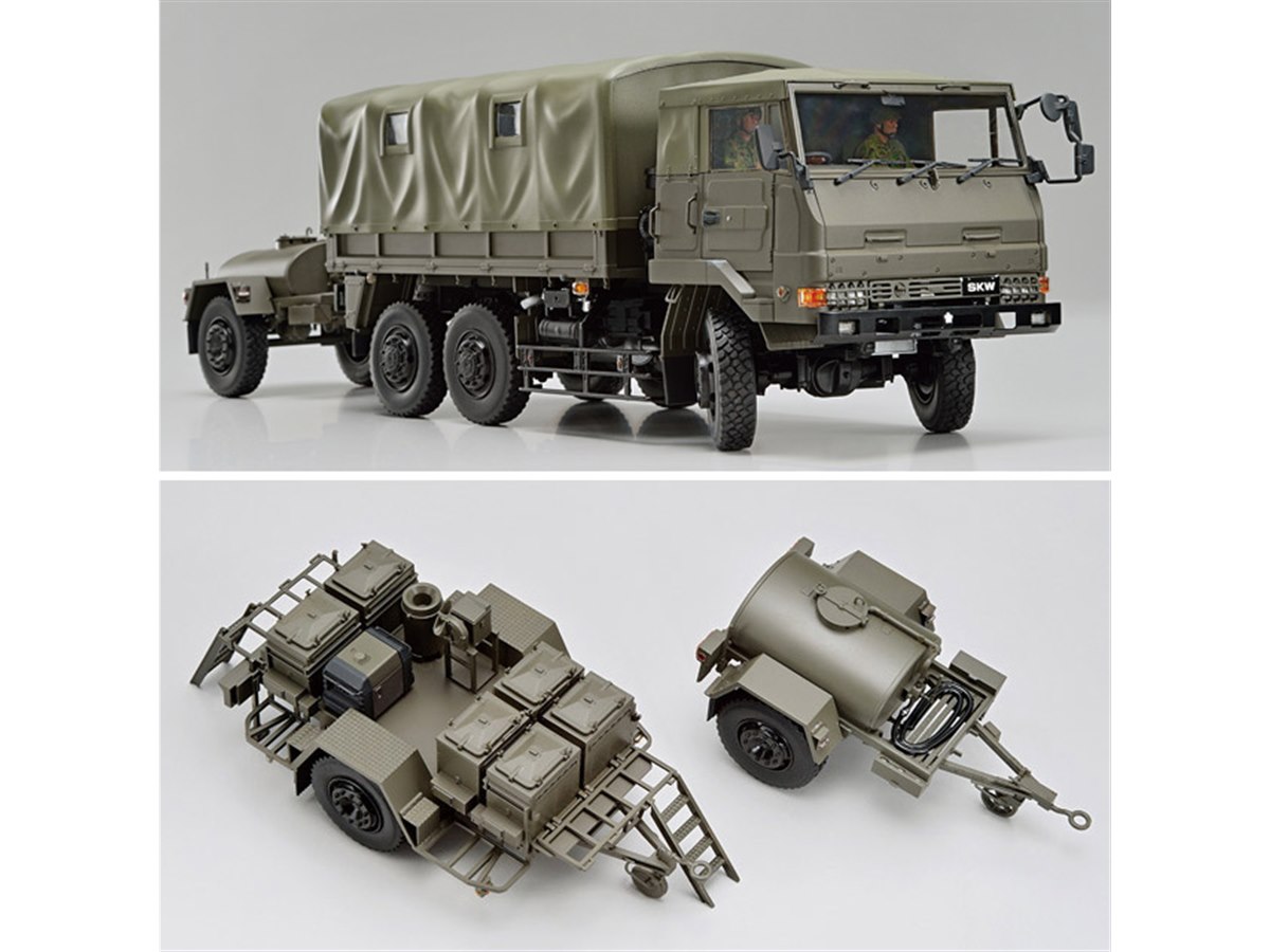 陸自「野外炊具1号（22改）」「1t水タンクトレーラ」の1/35模型が発売 - 価格.com