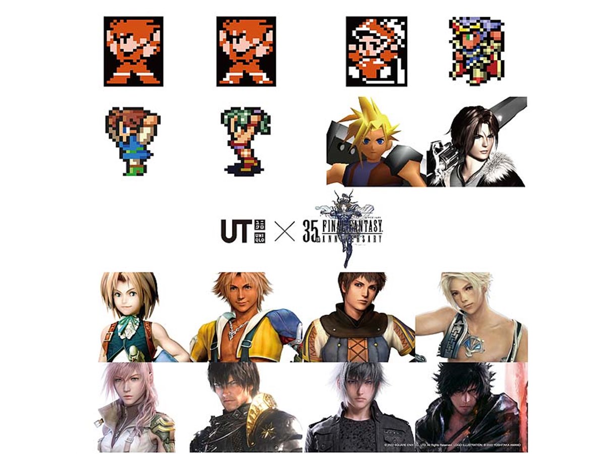 ファイナルファンタジー35周年 UT 9種類　XLサイズ ファイナルファンタジー35周年 UT グラフィックTシャツ