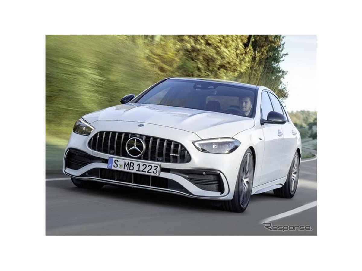 メルセデスAMG『C43』新型、F1譲りの電動ターボ搭載…欧州発表 - 価格.com