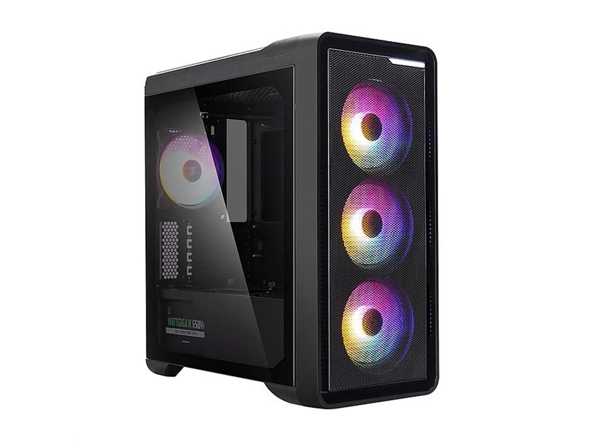 Thermaltake ZALMAN ケースファン ファン RGB セット PC ZALMAN、4基のRGBファンを搭載したミニタワー型PCケース「M3