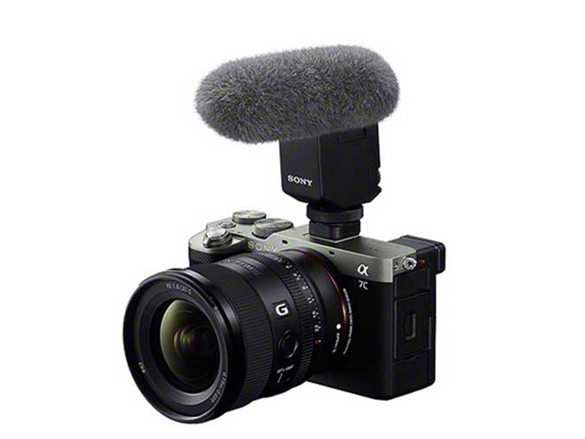 ソニー、3つの指向性を切り替えられるショットガンマイクロホン「ECM 