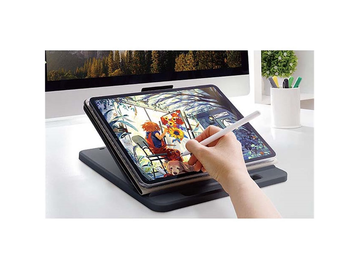 エレコム、7段階に角度調整が可能なドローイング・タイピング向け