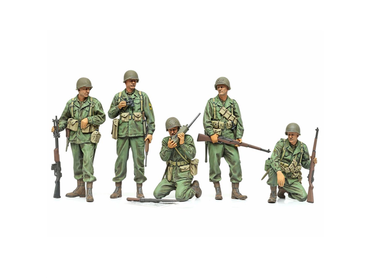 タミヤ「1/35 アメリカ歩兵偵察セット」が本日7/9発売、5体