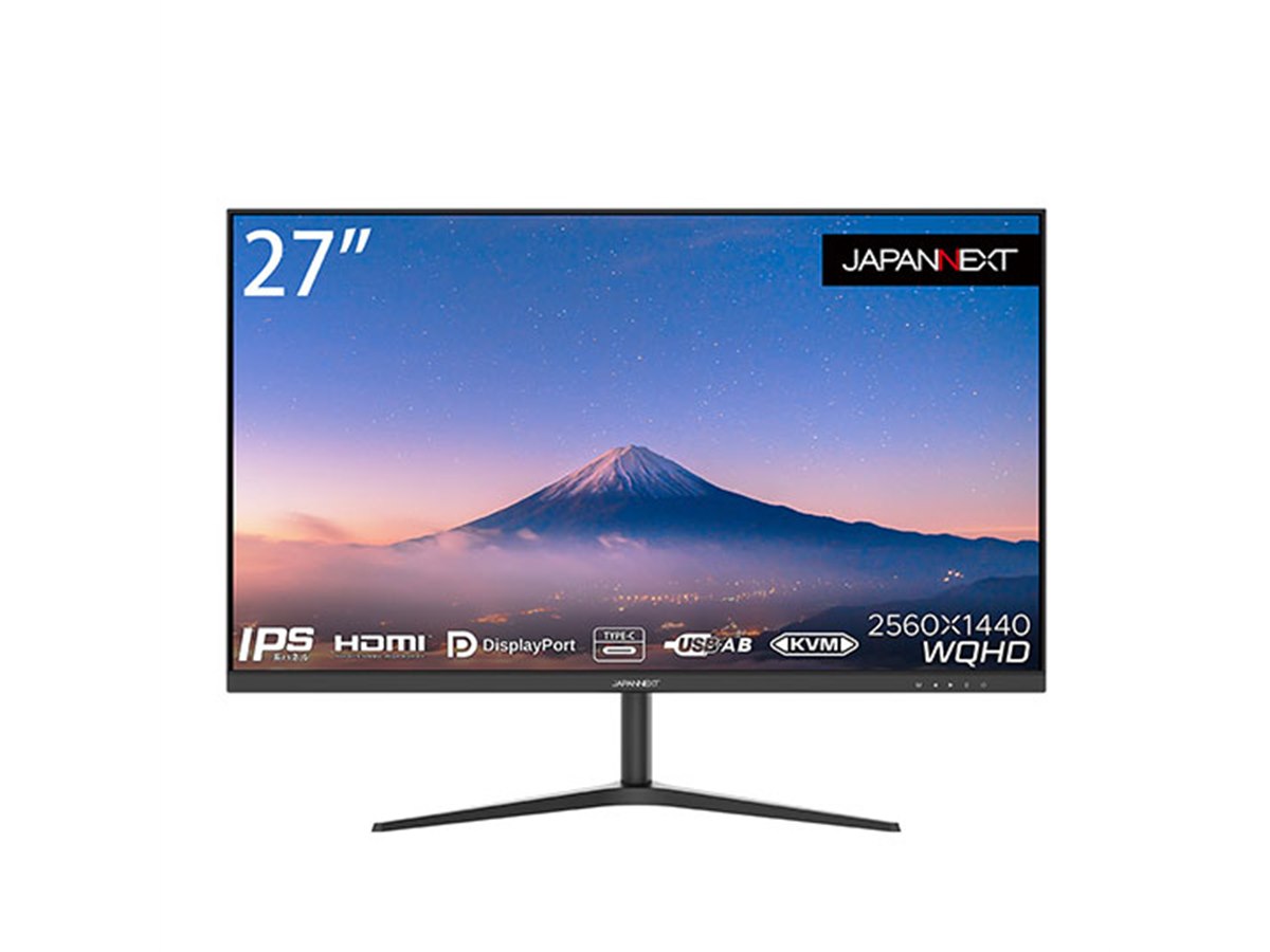 JN-IPS27WQHDR-C65W [27インチ] JAPANNEXT 27インチ IPSパネル搭載 10点マルチタッチ対応 WQHD