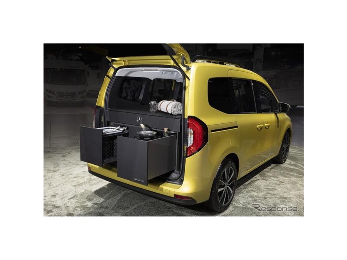 メルセデスベンツ Tクラスに純正キャンピングカー仕様、システムは脱着