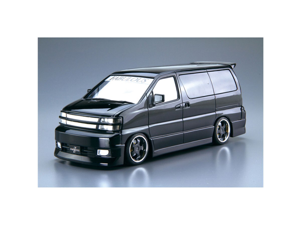 アオシマ1/24♦︎ファブレスAPE50エルグランド'00 痛車仕様♦︎完成品 1/24 ファブレス APE50 エルグランド '00（ニッサン）｜株式会社