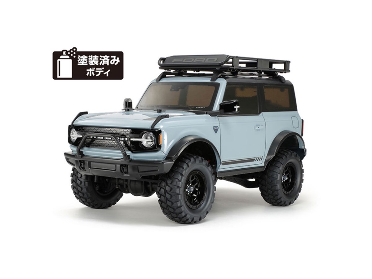 タミヤ　CR01 フォードブロンコ　ボディ タミヤ、CC-02シャーシ搭載の「1/10RC フォード ブロンコ」1/10電動RC