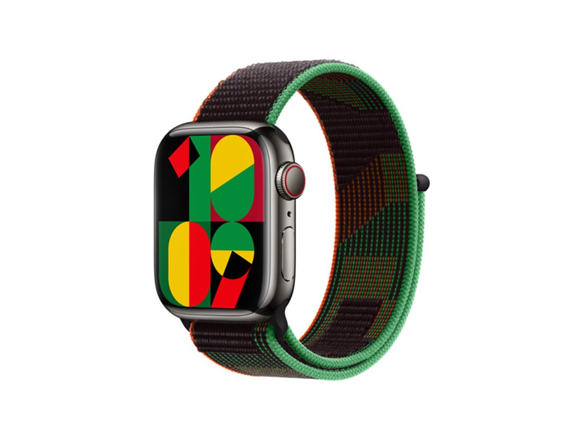 アップル、Apple Watch用の新バンド「Black Unityスポーツループ