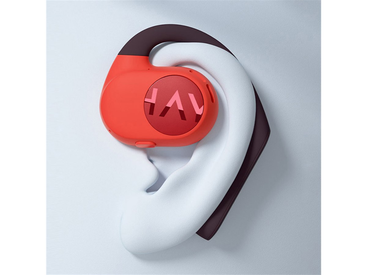 耳をふさがないオープンイヤー型のワイヤレスイヤホン「PurFree Buds