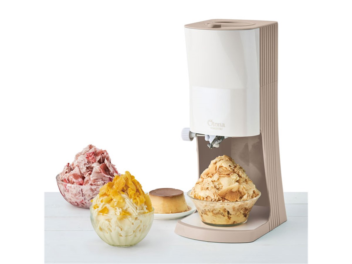 電動ふわふわとろ雪かき氷器」から新色モカブラウンが登場、ドウシシャ