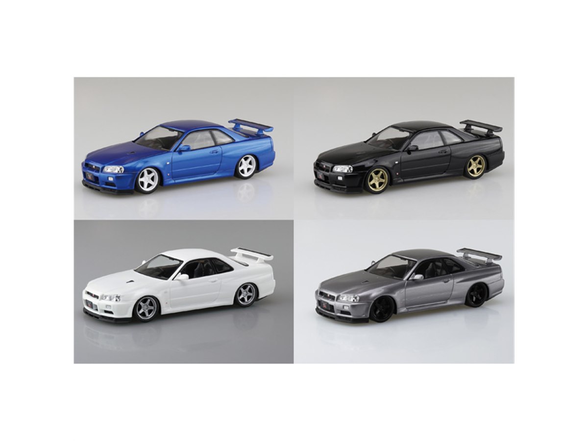 ニッサン R34スカイラインGT-R」スナップキットにベイサイドブルーなど