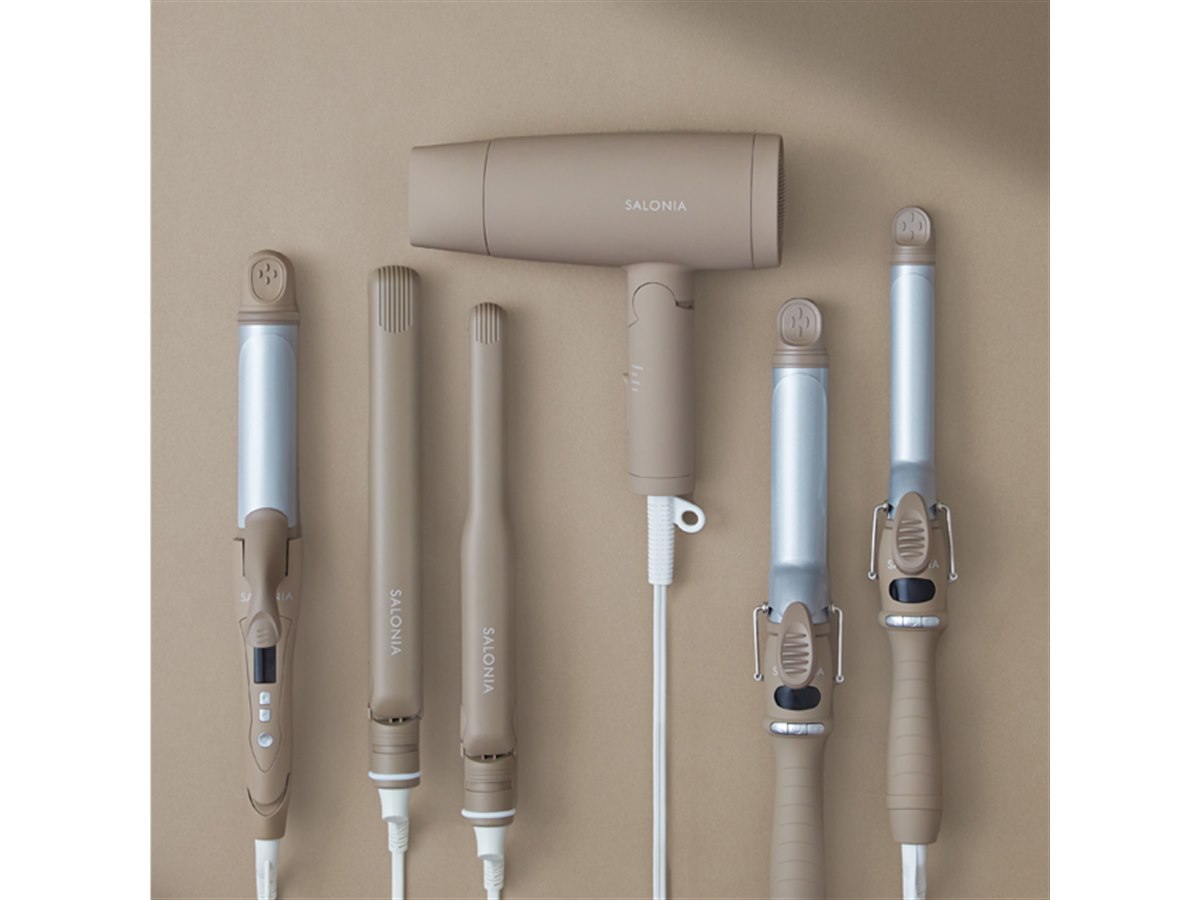 SALONIA、 ヘアドライヤー＆アイロン「ベージュカラー」が定番化