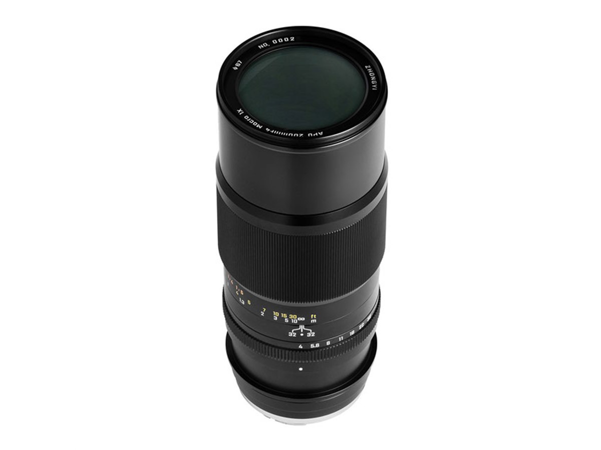 中一光学、「APO 200mm F4 MACRO 1X」キヤノンEF/ニコンF/ペンタックス