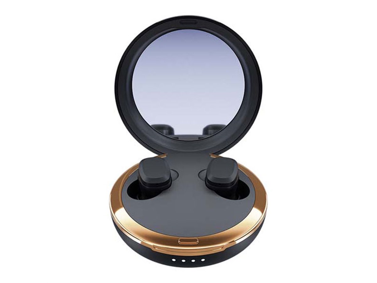 Happy Plugs、ミラー装備の充電ケースが付属した完全ワイヤレス