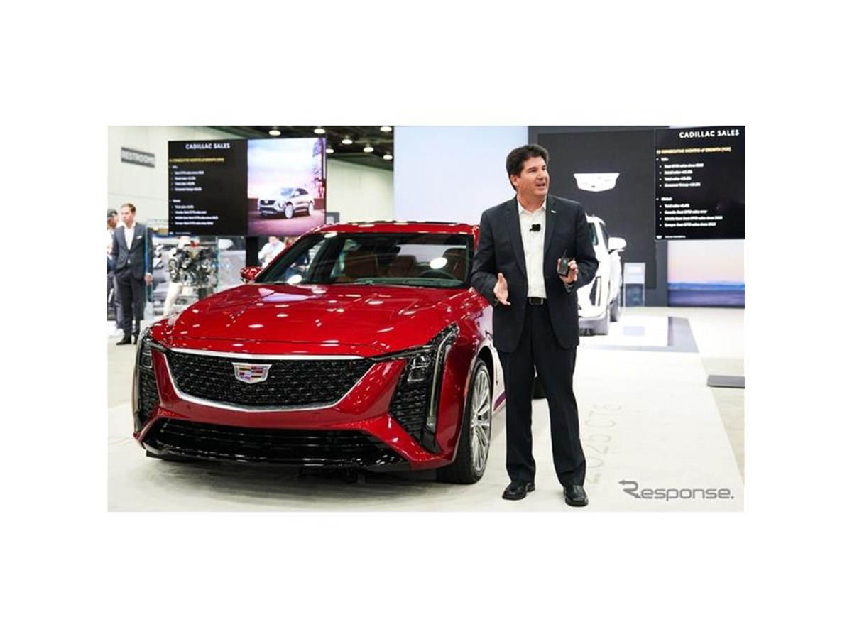キャデラックのミドルセダン『CT5』、改良新型は顔が変わった