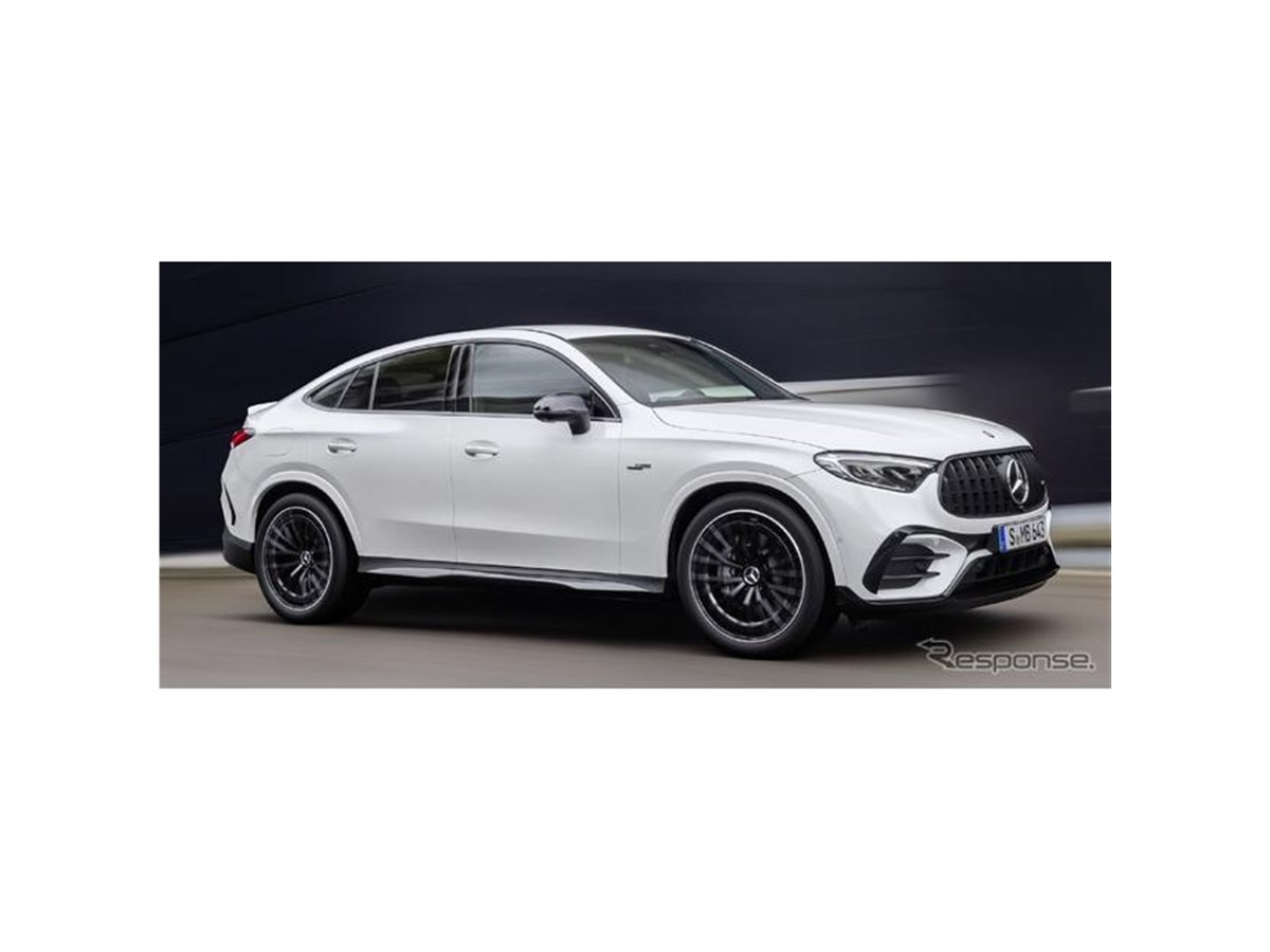 メルセデスAMG『GLCクーペ』新型に「43」を設定、電動ターボは421馬力