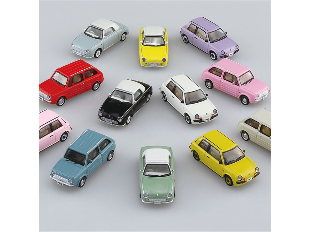 80～90年代のレトロな日産車3種が1/64ミニカーコレクションに