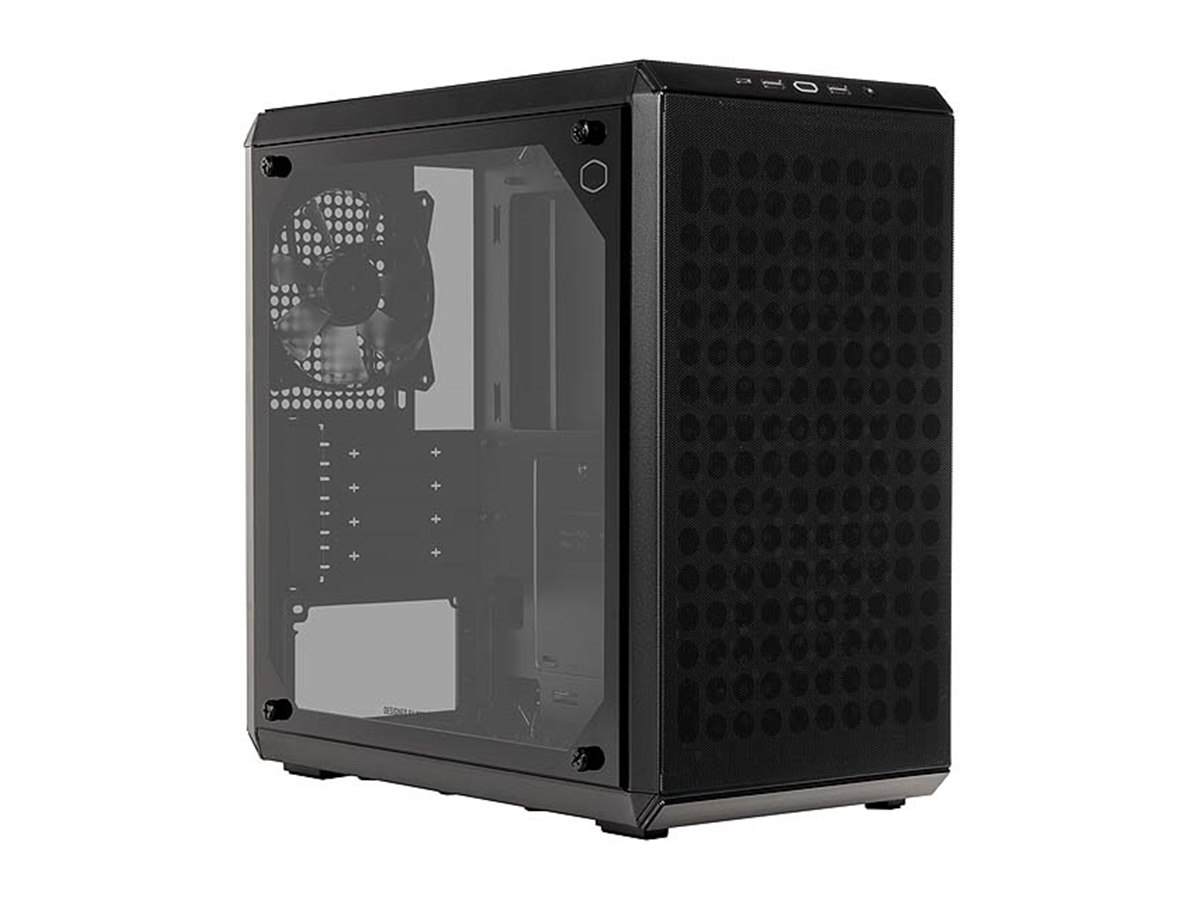 クーラーマスター、強化ガラスを採用したミニタワー型PCケース