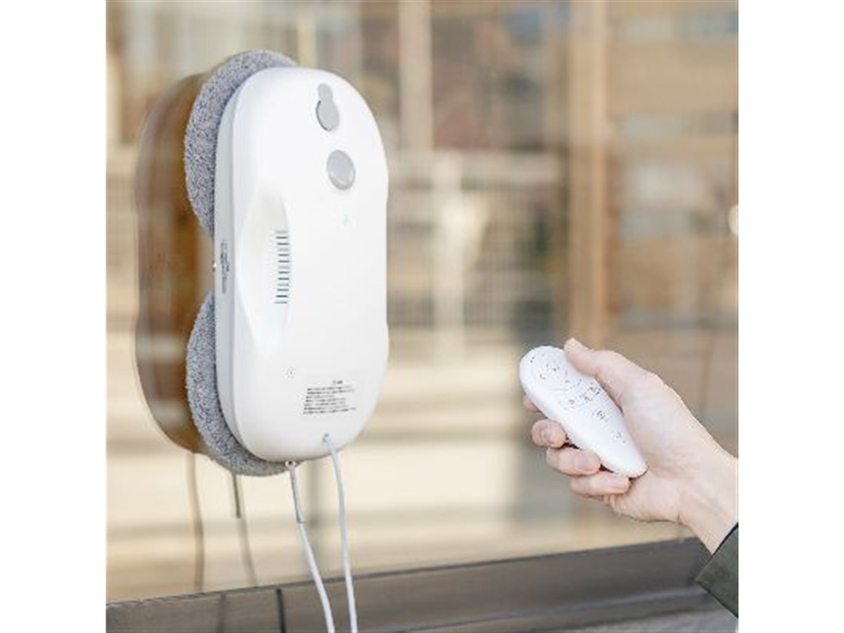 新品未使用　窓拭き掃除ロボット　WINDOW ROBOT X5PLUS サンワ、窓に張り付いて自動で水拭きするリモコン付き窓拭き