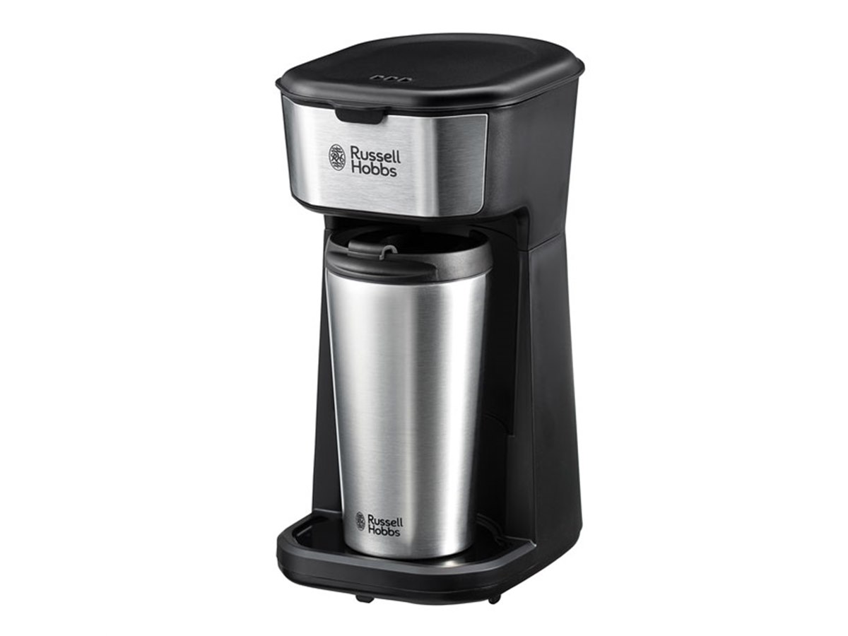 ラッセルホブス、専用タンブラーに直接コーヒーを注ぐ「タンブラー