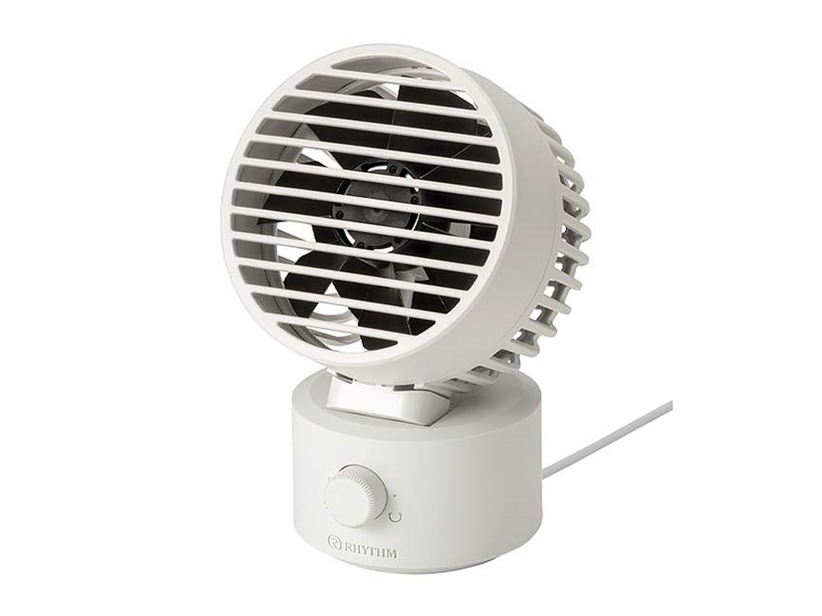 リズム、掃除しやすい首振り2重反転ミニファン「Silky Wind Mini