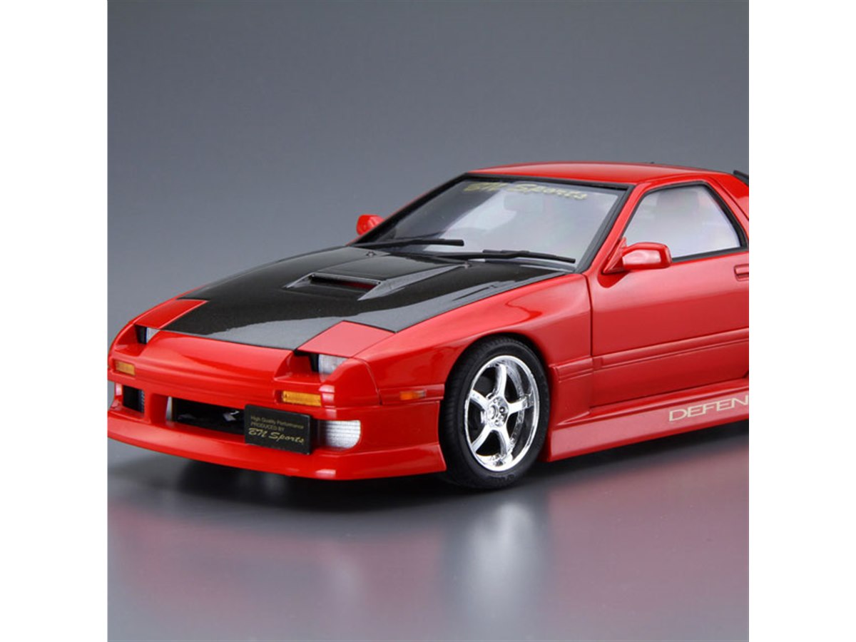 AOSHIMA、GTウイングやマフラーを備えた「1/24 BNスポーツ FC3S