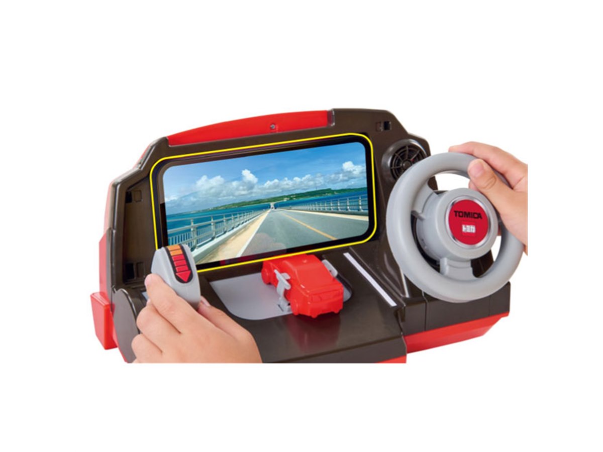 トミカ 自動車工場 ハンドル操作 自分のトミカを運転してミッションにチャレンジ！ タカラトミー トミカ