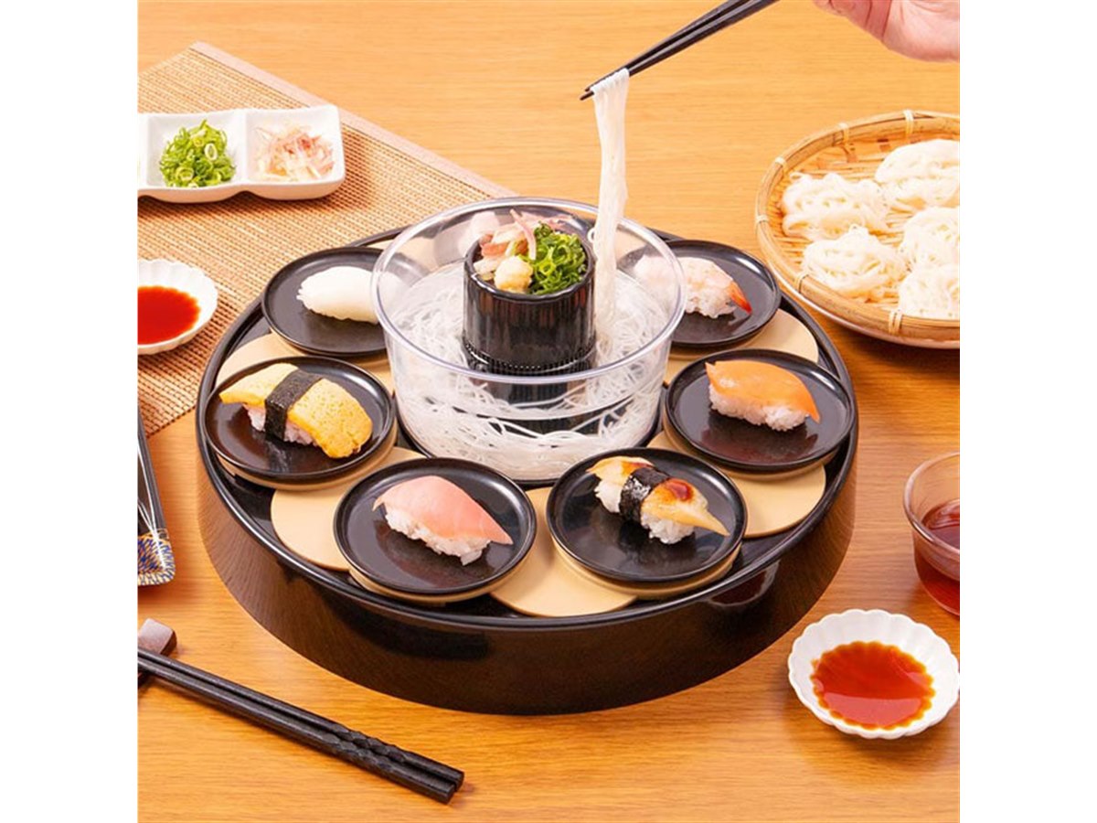 寿商品 ライソン、お寿司と流しそうめんを同時に楽しめる「回転寿司まつり