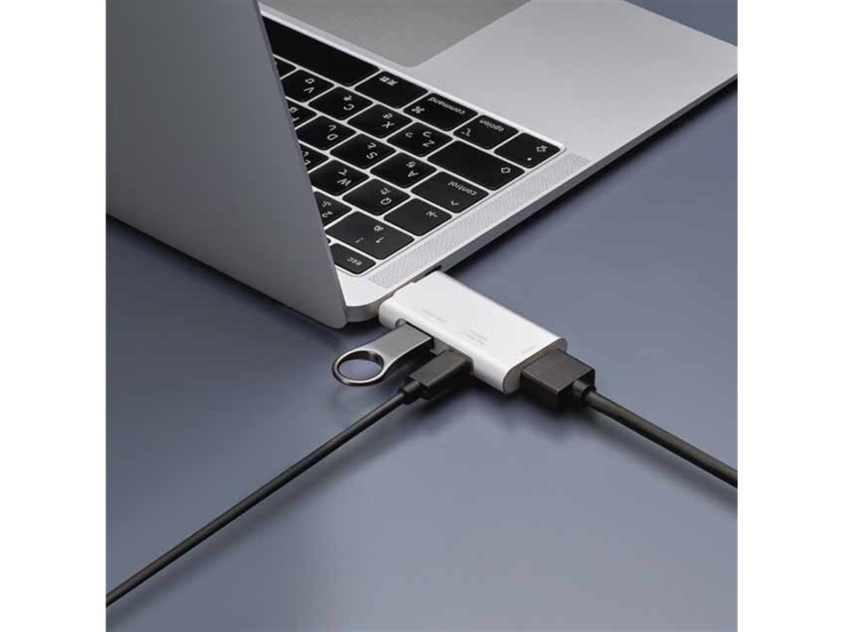 まとめ得 ナカバヤシ PD対応Type-CコンパクトドッキングS グレー UD-C04GY x [2個] /l STIXシリーズPD対応Type-Cアルミドッキングステーション50cm⁄グレー