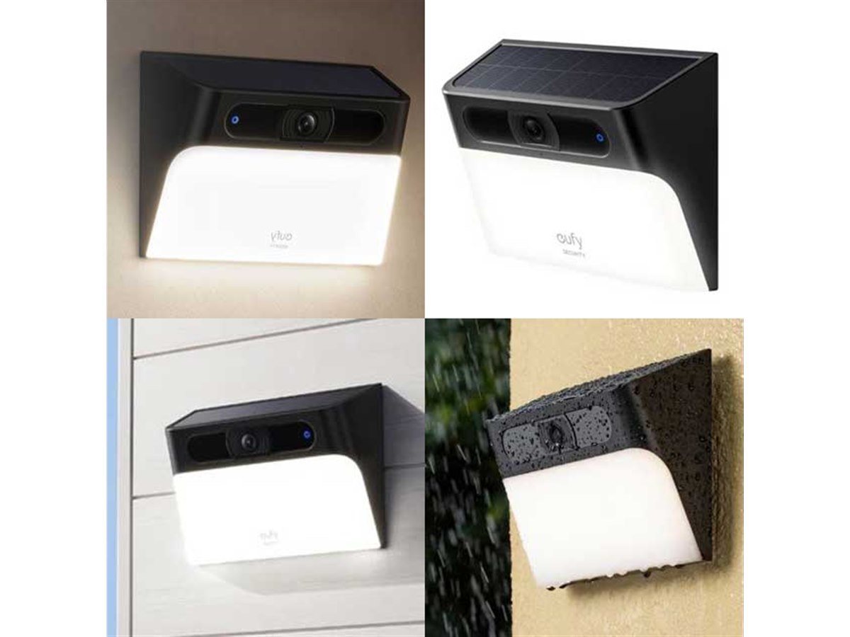 【未開封】Anker eufy Solar WallLight Cam S120 Ankerの屋外カメラ「Eufy Solar Wall Light Cam S120」、配線も