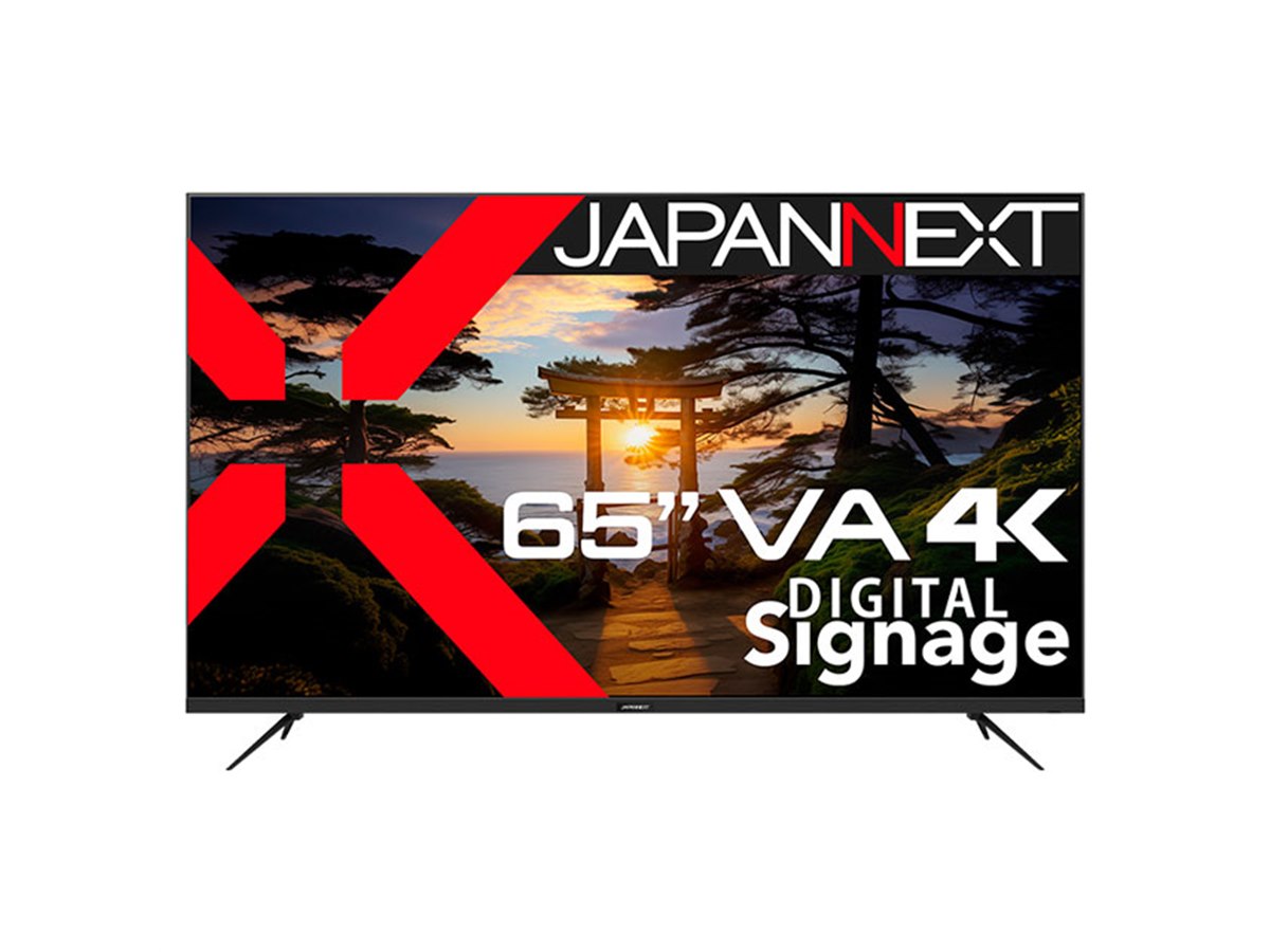 【完動品】JAPANNEXT 液晶ディスプレイ JN-VC655UHD JAPANNEXT、VAパネル搭載の65型4K UHD液晶ディスプレイ「JN