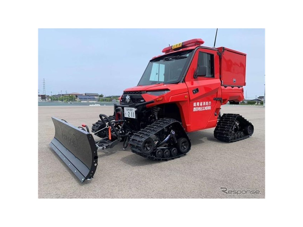 土砂災害で活躍、ポラリス『レンジャー』が全国の消防本部に配備